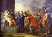 Nicolas Poussin The Continence of Scipio, oil on canvas